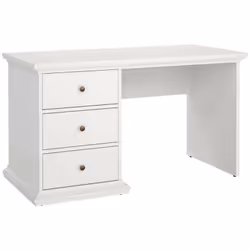 BUREAU - Pupitre polyvalent, Table de bureau pour PC, Plan de travail, 130x62 h74 cm, Blanc. STRUCTURE ET UTILISATION - Burea ...