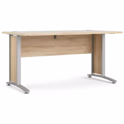 BUREAU - Pupitre polyvalent, Table de bureau pour PC, Plan de travail, 150x80 h75 cm, Gris et Chêne. STRUCTURE ET UTILISATION ...