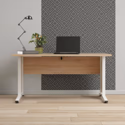 Bureau, couleur chêne, 150 x 74,5 x 80 cm Bureau de base. Son design est moderne, avec des lignes très simples. Fabriqué enti ...