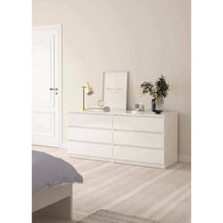 Buffet Giselle 1538 x 50 x 701 cm blanc brillant