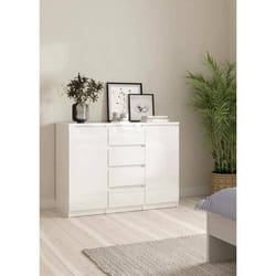 Buffet Alix 1208 x 50 x 907 cm blanc brillant