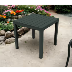 TABLE D'EXTÉRIEUR VICENZA - Table fixe d'intérieur et d'extérieur, 100% Made in Italy, 100% Made in Italy, Cm 78x78h72, Anthr ...