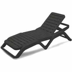BAINS DE SOLEIL ERCOLANO - Chaise longue d'extérieur, 100% Made in Italy, Cm 192x72h100, Anthracite. STRUCTURE ET UTILISATION ...