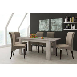 Table de salle à manger extensible, Console extensible, Table moderne avec rallonge, 160 / 220x88h80 cm, Couleur chêne, avec emballage renforcé