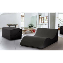 Dmora - Lit pliant Annabella 50x100h70 cm Noir Panneau effet bois et Similcuir