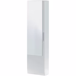 MEUBLE À CHAUSSURES EUGENE - Armoire à chaussures haute avec 1 porte, Meuble à chaussures moderne, Armoire d'entrée avec miro ...