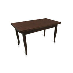 Dmora - Table extensible, en bois couleur noyer, 140x80x79,50 cm, avec 2 rallonges de 40 cm, avec emballage renforcé