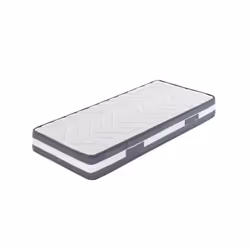 Matelas simple en mousse de polyuréthane avec ressorts biconiques en acier trempé et rembourrage en fibre hypoallergénique. L ...
