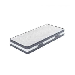 Dmora Matelas simple en mousse de polyuréthane, Made in Italy, avec rembourrage en fibres hypoallergéniques, 80 x 190 x 23 cm, Couleur blanc, avec