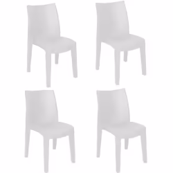 CHAISE D’EXTÉRIEUR RAVENNA - Chaise pour table à manger, Fauteuil d'extérieur effet rotin, 100% Made in Italy, Lot de 4, Cm 4 ...