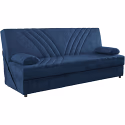 CANAPÉ LIT 3 PLACES - Canapé rangement avec 2 coussins inclus, Canapé de salon en tissu avec ouverture clic-clac, 181x81h88 c ...