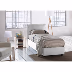 Lit simple Evelyn - DMORA - Ouverture frontale - Tourterelle