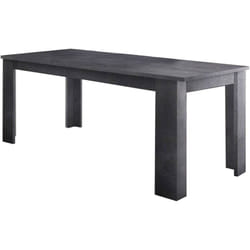 Table de salle à manger extensible, Made in Italy, Table moderne avec rallonges, Console extensible, 160 / 210x90h75 cm, couleur Gris ardoise, avec
