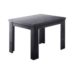Table à manger avec ouverture pour livre, Made in Italy, Console de cuisine auxiliaire, Table extensible, 90x90h75 cm, couleur Gris ardoise, avec