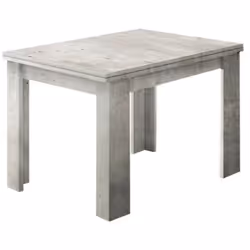 TABLE AVEC OUVERTURE PLIANTE : Table extensible avec ouverture pliante aux lignes modernes pour salle à manger ou cuisine, ra ...