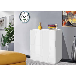 Buffet Raoul 812 x 442 x 86 cm blanc brillant