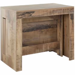 TABLE À MANGER EXTENSIBLE : Console de salon élégante et pratique pouvant se transformer en table à manger élégante grâce à l ...