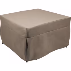 Pouf convertible en lit en tissu gris tourterelle - DMORA - Dmora - 78 cm - 100% Made in Italy