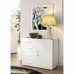 Buffet Violetta 90x41h87 cm Blanc