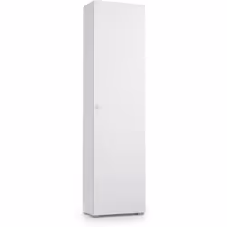 ARMOIRE POLYVALENTE 1 PORTE - Armoire linéaire avec 1 porte et 7 étagères, Colonne pour entrée ou salle de bain, Étagère à ch ...