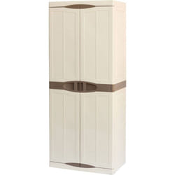 Dmora Armoire polyvalente extérieure ou intérieure, armoires mobiles à 1 portes et 4 niveaux en polypropylène, 100% Made in Italy, 70x47h178 cm,