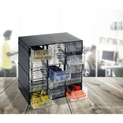 Dmora - Armoire polyvalente 2 portes Lens 228x14h19 cm Anthracite Polypropylène