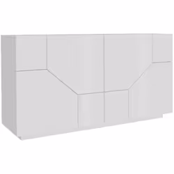 BUFFET MODERNE: Buffet design pouvant servir de meuble de salon ou de buffet, buffet moderne à quatre portes battantes - Enti ...