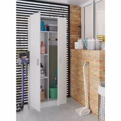 Description générale Armoire polyvalente DBALDI, idéale pour le rangement dans divers espaces tels que placards, buanderies,  ...