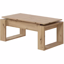 TABLE BASSE - Table basse avec plateau èlèvateur, Table basse de salon, 105x55h45/56 cm, Chène nouè. STRUCTURE ET UTILISATION ...