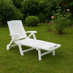 Lit pliant à roulettes, Made in Italy, 72 x 195 x 101 cm, couleur blanc - Dmora