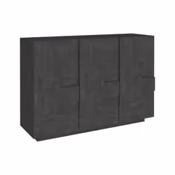 MOBILIER D'ENTRÉE: Meuble d'entrée moderne avec trois portes battantes et trois étagères internes, c'est la solution idéale p ...