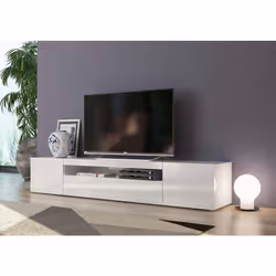 Description générale Meuble TV DFIRMAN - Buffet bas de salon avec 3 portes, 100% Made in Italy, dimensions 200 x 40 x 37 cm, ...