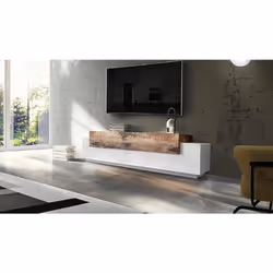 Description générale Le meuble TV DMIRAND est un buffet bas de salon moderne, 100% Made in Italy, mesurant 200x45x52 cm, disp ...
