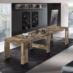TABLE À MANGER EXTENSIBLE : Console de salon élégante et pratique pouvant se transformer en table à manger élégante grâce à l ...