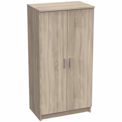 ARMOIRE POLYVALENTE À 2 PORTES - Armoire multifonctionnelle, Armoire à chaussures, Armoire à chaussures, 55x35 h108 cm, Chêne ...