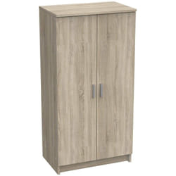 Dmora - Armoire multifonctionnelle avec 2 portes avec 6 étagères, Étagère à chaussures polyvalente, Meuble de rangement avec étagères, cm 55x36h108,
