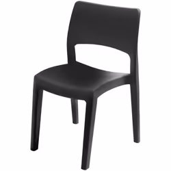 CHAISE D'EXTÉRIEUR - Chaise pour table à manger, Fauteuil d'extérieur, Siège de jardin, 100% Made in Italy, 50x51h82 Cm, Anth ...