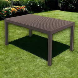 TABLE D'EXTÉRIEUR - Table à manger rectangulaire, Table de jardin polyvalente, 100% Made in Italy, 150x90h72 Cm, Anthracite.S ...