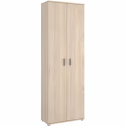 ARMOIRE POLYVALENTE À 2 PORTES - Unité de rangement multifonctionnelle, Armoire à chaussures, 61x35h190 cm, Chêne. STRUCTURE  ...