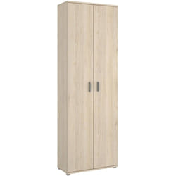 Dmora - Armoire polyvalente Suretta, Meuble de rangement multifonction, Armoire à 2 portes, 61x35h190 cm, Chêne, avec emballage renforcé