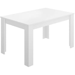 Table extensible Caladora, Console extensible multiposition, Table à manger avec rallonge, 140/190x90h77 cm, Blanc, avec emballage renforcé - Dmora