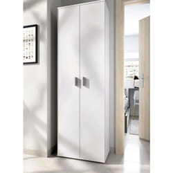 Armoire polyvalente Suretta, Meuble de rangement multifonction, Armoire à 2 portes, 61x35h190 cm, Blanc - Dmora