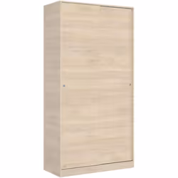 GARDE-ROBE 2 PORTES - Cintre pour chambre à coucher, Armoire polyvalente, 100x50h204 cm, Chêne. STRUCTURE ET UTILISATION - Ar ...