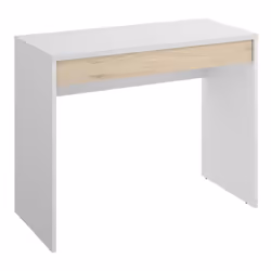 Dmora Ddefre, Droit, Forme rectangulaire, Mélamine, Home office, Mélamine, Blanc