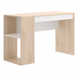 Dmora Dfalc, Droit, Forme rectangulaire, Mélamine, Home office, Mélamine, Chêne