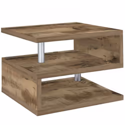 TABLE BASSE - Table basse de salon, Meuble de rangement bas, Table basse, 55x55h41 cm, Érable. STRUCTURE ET UTILISATION - Tab ...