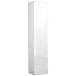 Dmora - Armoire polyvalente 1 porte Zenone, Armoire polyvalente avec 1 porte, Armoire multifonctionnelle, 45x35h190 cm, Blanc, avec emballage renforcé
