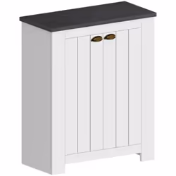 ÉTAGÈRE À CHAUSSURES - Étagère à chaussures peu encombrante avec 2 portes, Armoire d'entrée multifonctionnelle, 84x42h100 cm, ...