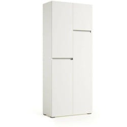 Dmora - Camelia grande armoire polyvalente, Armoire polyvalente à 4 portes, Armoire à chaussures, Armoire peu encombrante, 100% Made in Italy,