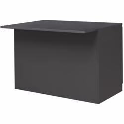ÎLOT DE CUISINE - Armoire polyvalente, Meuble de kitchenette, Table auxiliaire, 100% Made in Italy, 125x90h90 cm, Anthracite  ...